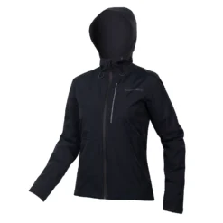 Endura Womens Hummvee Waterproof Hooded Jacket - Black