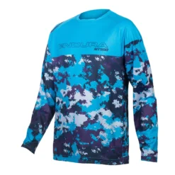 Endura Kids MT500JR L/S Jersey - Electric Blue