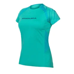 Endura Women's SingleTrack S/S Jersey - Pacific Blue