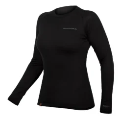 Endura Women's BaaBaa Blend L/S Baselayer - Black