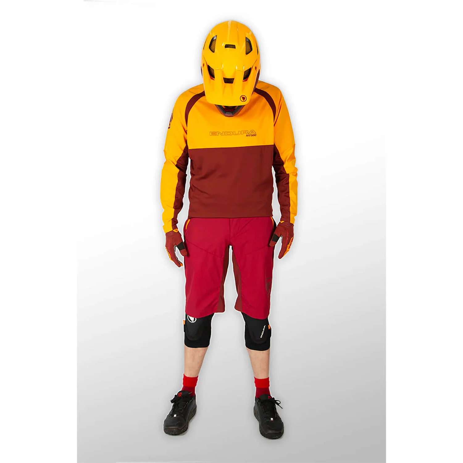 Endura MT500 Burner L/S Jersey II - Tangerine 5 Endura MT500 Burner L/S Jersey II - Tangerine - Image 3