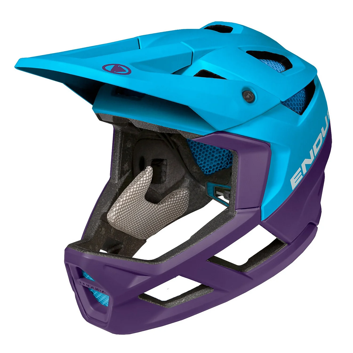 Endura MT500 Full Face Helmet - Electric Blue 3 Endura MT500 Full Face Helmet - Electric Blue