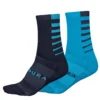 Endura Coolmax® Stripe Socks (Twin Pack) - Electric Blue -Endura 12928448 5344849110596946
