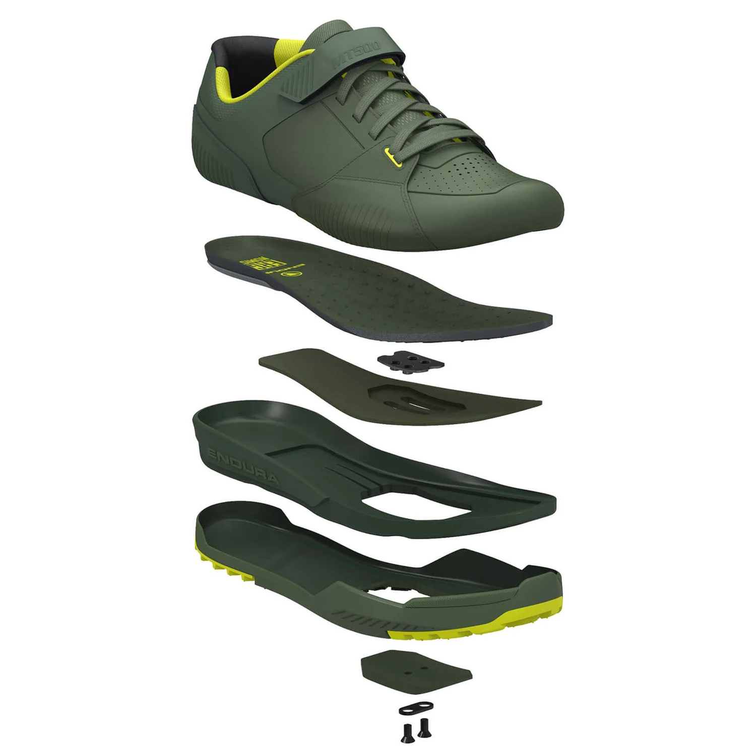 Endura MT500 Burner Clipless Shoe - Forest Green 8 Endura MT500 Burner Clipless Shoe - Forest Green - Image 6