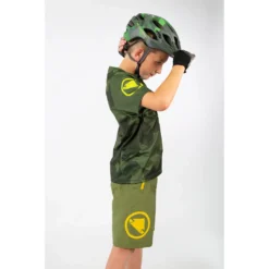 Endura Kid's MT500JR S/S Jersey LTD - Olive Green -Endura 13648068 8244938166257990