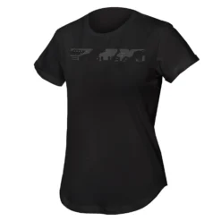 Endura Women's One Clan Organic Tee Camo - Black
