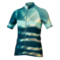 Endura Women's Virtual Texture S/S Jersey LTD - Glacier Blue