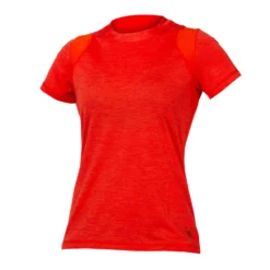 Endura Women's SingleTrack S/S Jersey - Paprika