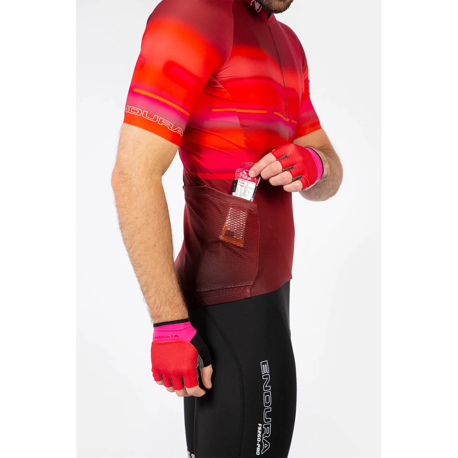 Endura Virtual Texture S/S Jersey LTD - Red 7 Endura Virtual Texture S/S Jersey LTD - Red - Image 5