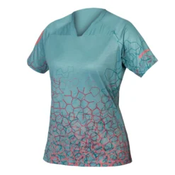 Endura Women's SingleTrack Print Tee LTD - Berry