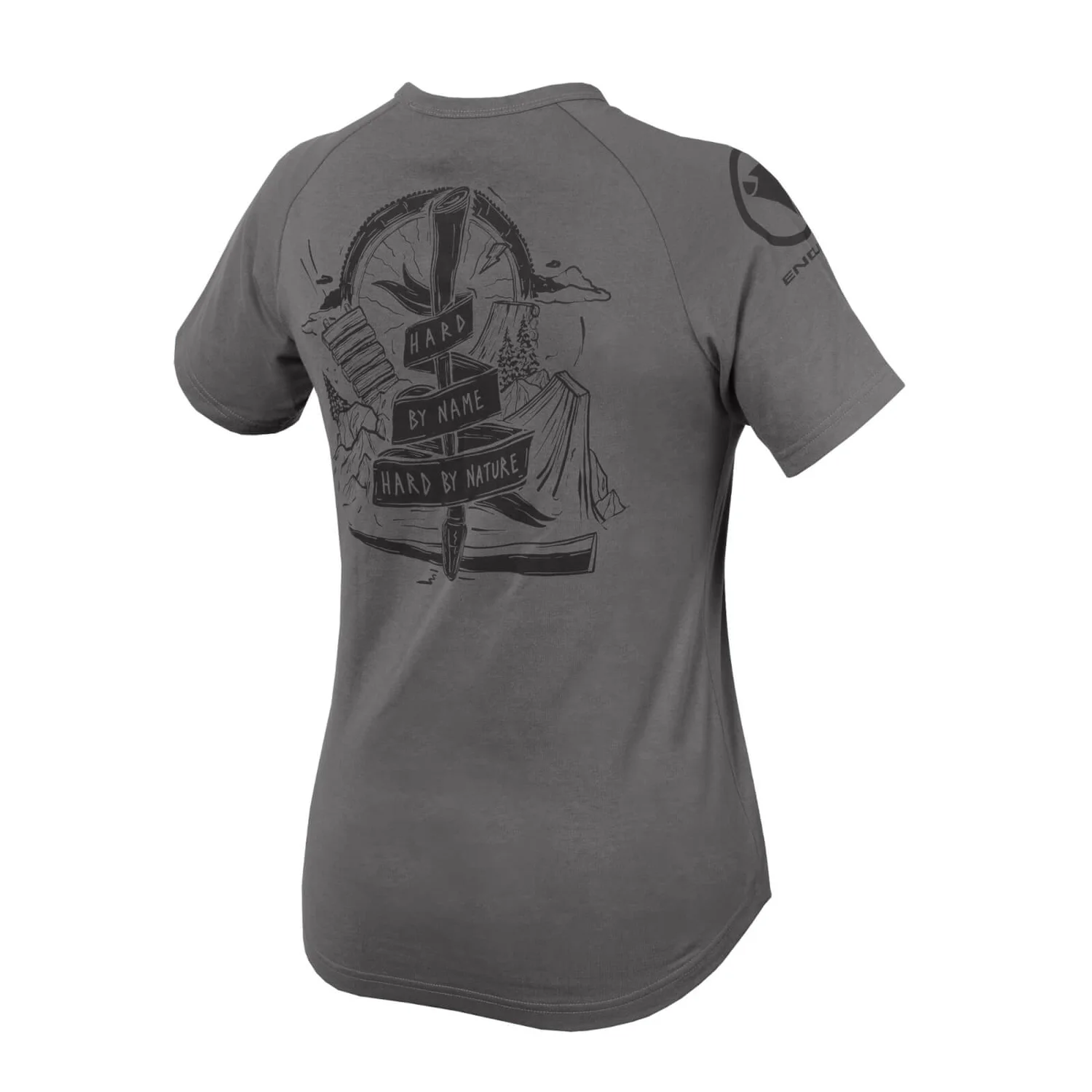 Endura Red Bull Hardline Women's Tee 2022 - Grey 3 Endura Red Bull Hardline Women's Tee 2022 - Grey - Image 2