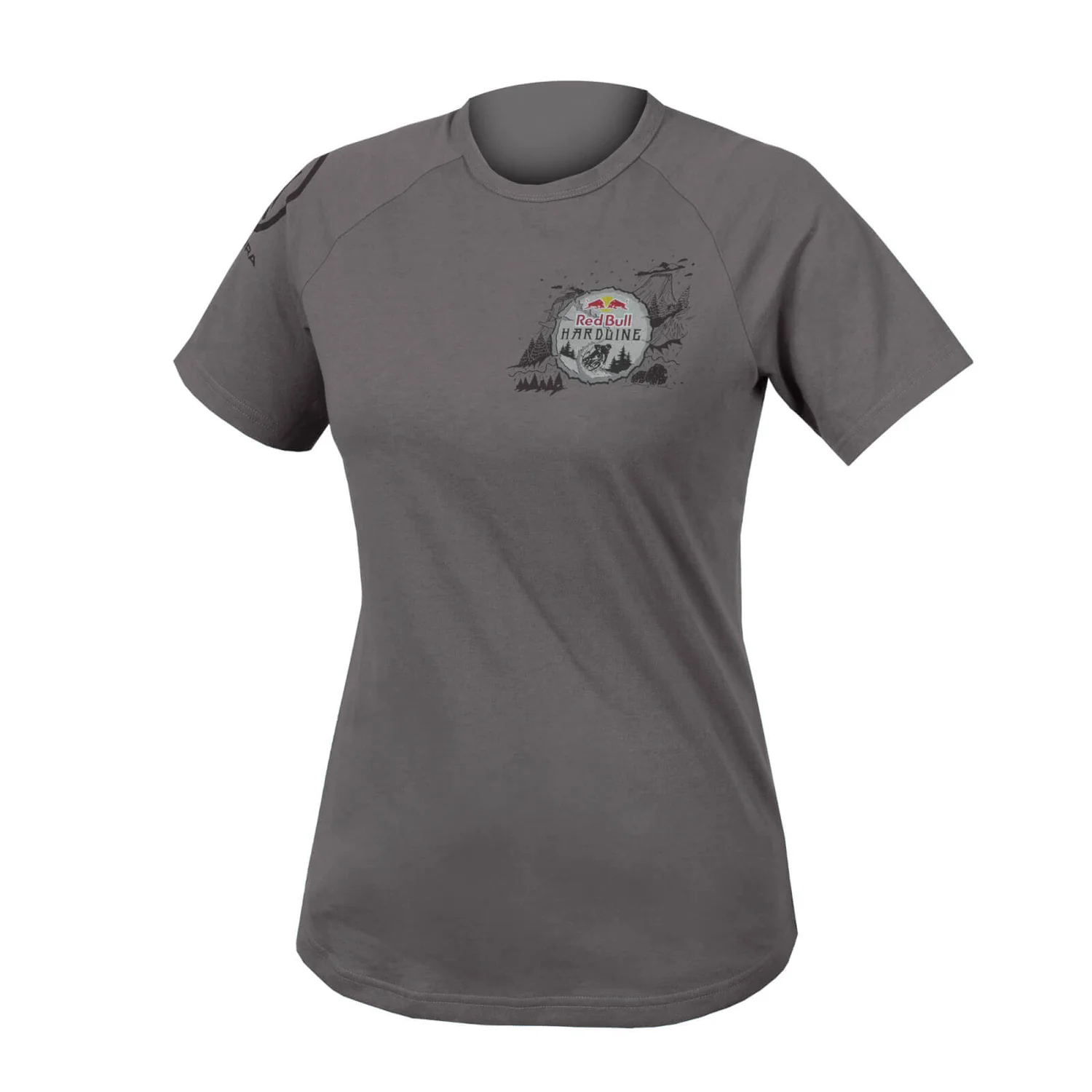 Endura Red Bull Hardline Women's Tee 2022 - Grey 2 Endura Red Bull Hardline Women's Tee 2022 - Grey