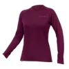 Endura Women's BaaBaa Blend L/S Baselayer - Aubergine -Endura 13952846 8634989989004411